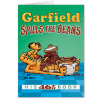 Garfield Spills The Beans Note Card cards