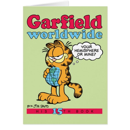 Garfield Worldwide Note Card Zazzle