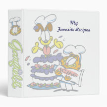 Garfield's Favorite Recipes Binder