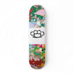 garfiti brass kuckles skate board