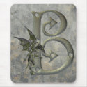 Gargoyle Monogram B mousepads