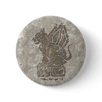 Gargoyle stone button