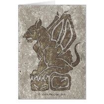 Gargoyle Stone gray card