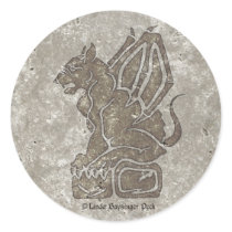 Gargoyle stone sticker by Linda_MN Gargoyle stone sticker