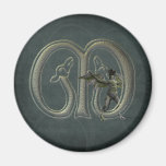 Gargoyles Monogram M Magnet