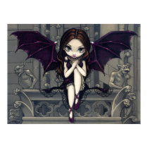 Gargoyles of Notre Dame gothic fairy Art Print by strangeling Gargoyles of Notre Dame gothic fairy Art Print
