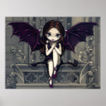 Gargoyles of Notre Dame gothic fairy Art Print posters