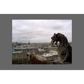 Gargoyle's View of Paris print