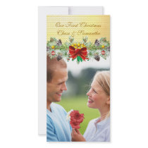Garland & Ornaments Our 1st Christmas Photo Card photo cards