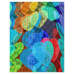 garlands of pastel colored hearts custom flyer