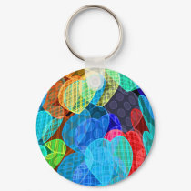 garlands of pastel colored hearts keychains by fotowino garlands of pastel colored hearts keychains