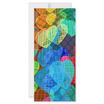 garlands of pastel colored hearts rack cards by fotowino garlands of pastel colored hearts rack cards
