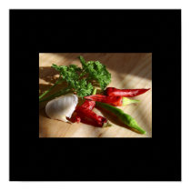 Knoblauch und Pfeffer Poster poster