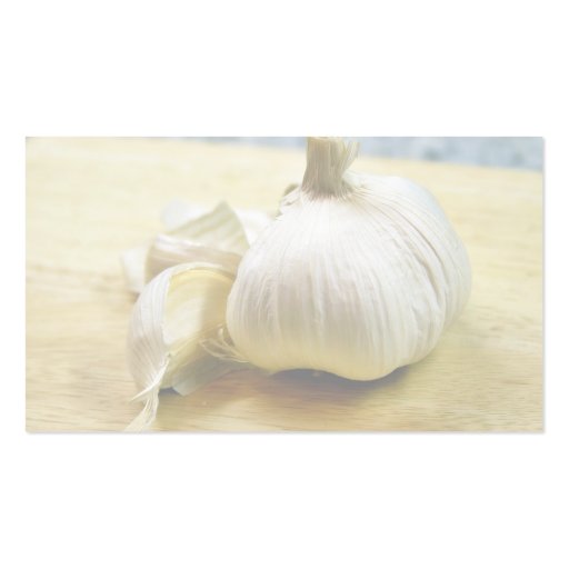 Garlic Cloves Still Life Business Card Templates (back side)