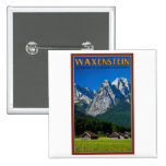 Garmisch - Waxenstein Pinback Button