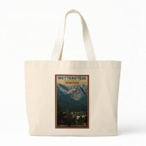 Garmisch - Zugspitze above Town Canvas Bags
