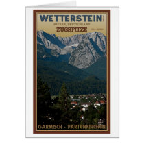 Garmisch - Zugspitze above Town Card