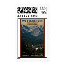 Garmisch - Zugspitze above Town Stamp