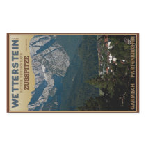 Garmisch - Zugspitze above Town Rectangular Stickers