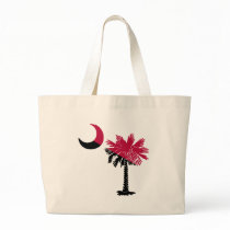 Garnet and Black Palmetto bags by southcarolinashirt Garnet and Black Palmetto bags