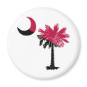Garnet and Black Palmetto magnets