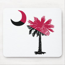 Garnet and Black Palmetto mousepads by southcarolinashirt Garnet and Black Palmetto mousepads