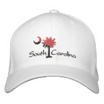 Garnet/Black S Carolina Palmetto Embroidered Hat