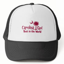 Garnet Carolina Girl Best in the World hats by palmettotees Garnet Carolina Girl Best in the World hats