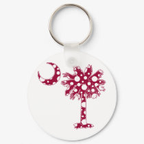 Garnet Dots Palmetto keychains by palmettotees Garnet Dots Palmetto keychains