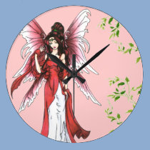 Garnet Faerie Clock wall clocks