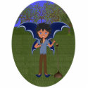 Garreth the Blue Winged Boy Faery Photo Sculpture photo sculptures by KirstenEdwards Garreth the Blue Winged Boy Faery Photo Sculpture photo sculptures
