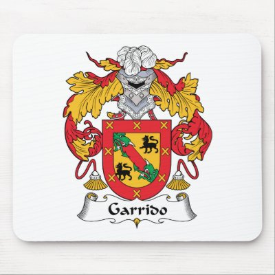 Garrido Family Crest Mouse Pad by coatsofarms