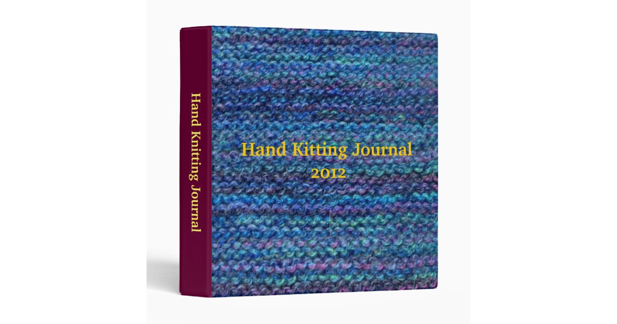 garter stitch 1 4 quot binder ultramarine multi zazzle garter stitch 1 4 quot binder ultramarine multi zazzle