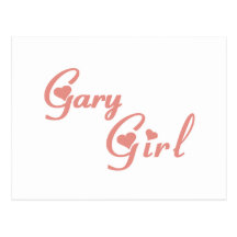 Gary Girl tee shirts Post Cards