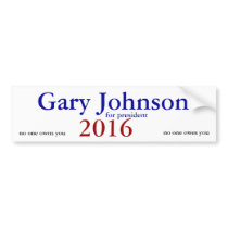 gary johnson 2016 bumper sticker
