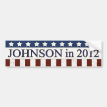 Gary Johnson in 2012 Bumper Stickers