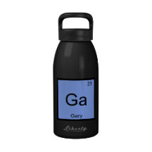 Gary  Name Chemistry Element Periodic Table Reusable Water Bottles