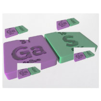 Gas as Ga Gallium and S Sulfur Customized Letterhead