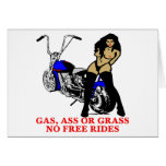 Gas Ass Grass Greeting Cards