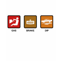 Gas Brake Dip t-shirts