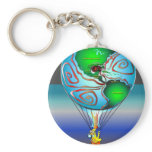 Gas Can Canary in Map Blimp keychains