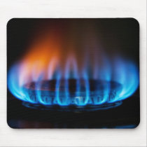 Gas electric fire flame mousepad