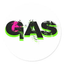 GAS, GAS, GAS stickers