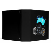 Gas Mask 3 Ring Binders