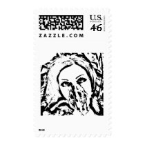 Gas Mask Diva postage by NixxysPicks Gas Mask Diva postage