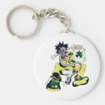 gas mask hippie cannibus high funny vector key chain