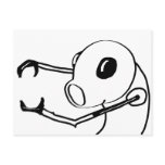 Gas Mask Monster Illustration Postcards
