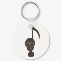 Gas Mask Music Note keychains
