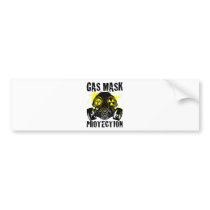 GAS_MASK_PROTECTION BUMPER STICKER