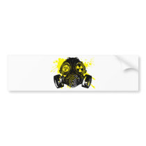 GAS_MASK_PROTECTION BUMPER STICKER